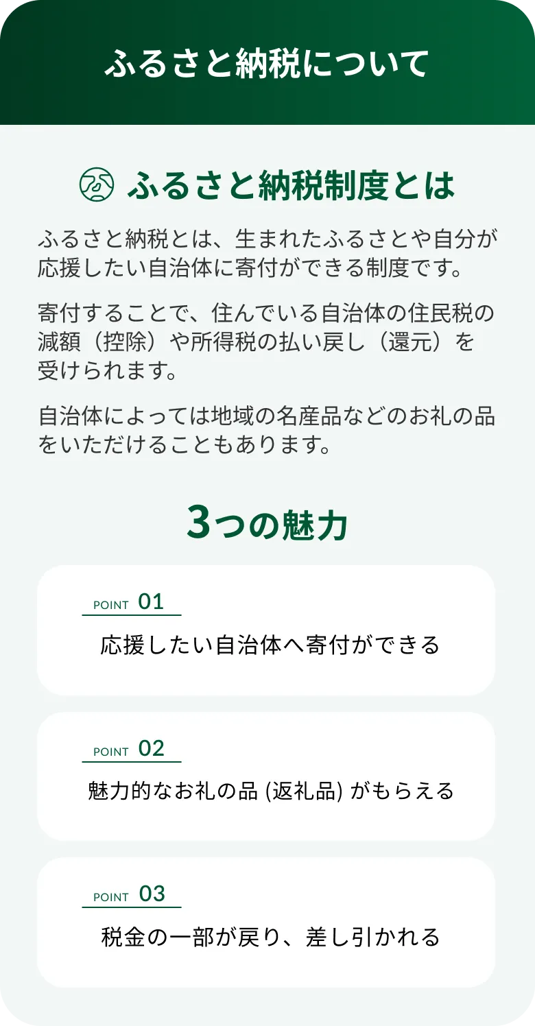 ふるさと納税について