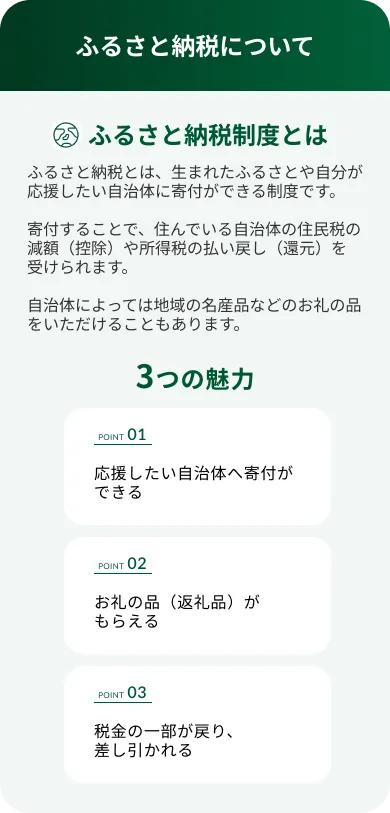 ふるさと納税について